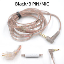 Load image into Gallery viewer, KZ ZS10 ZSN ZEX PRO In Ear Cable High-Purity Oxygen-Free Copper Twisted Upgrade Cable 2pin Cable For KZ ZEX Silver plated Cable
