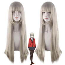 Load image into Gallery viewer, Kakegurui Cosplay Jabami Yumeko Role Playing Wigs Halloween Cosplay Black Straight Color Long Wig
