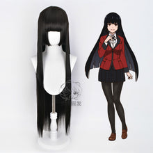 Load image into Gallery viewer, Kakegurui Cosplay Jabami Yumeko Role Playing Wigs Halloween Cosplay Black Straight Color Long Wig
