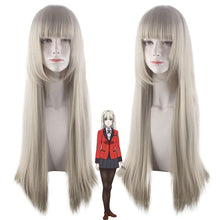 Load image into Gallery viewer, Kakegurui Cosplay Jabami Yumeko Role Playing Wigs Halloween Cosplay Black Straight Color Long Wig
