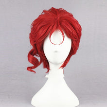Load image into Gallery viewer, Kakyoin Noriaki From JOJO 14" Red Curly Short High Temperature Fiber Syntheitc Hair Cosplay Wig+Wig Cap
