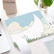 Load image into Gallery viewer, Kawaii Anime Small Mouse Pad Waterproof Desktop Cute Green Plant Mousepad Non-slip Desk Mat Gaming Accessories Cartoon Rug Gifts
