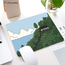 Load image into Gallery viewer, Kawaii Anime Small Mouse Pad Waterproof Desktop Cute Green Plant Mousepad Non-slip Desk Mat Gaming Accessories Cartoon Rug Gifts
