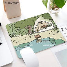 Load image into Gallery viewer, Kawaii Anime Small Mouse Pad Waterproof Desktop Cute Green Plant Mousepad Non-slip Desk Mat Gaming Accessories Cartoon Rug Gifts
