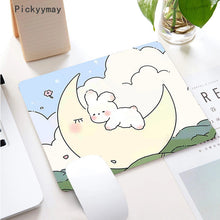 Load image into Gallery viewer, Kawaii Anime Small Mouse Pad Waterproof Desktop Cute Green Plant Mousepad Non-slip Desk Mat Gaming Accessories Cartoon Rug Gifts
