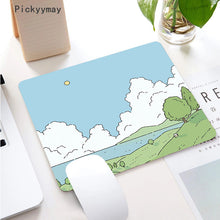 Load image into Gallery viewer, Kawaii Anime Small Mouse Pad Waterproof Desktop Cute Green Plant Mousepad Non-slip Desk Mat Gaming Accessories Cartoon Rug Gifts

