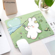 Load image into Gallery viewer, Kawaii Anime Small Mouse Pad Waterproof Desktop Cute Green Plant Mousepad Non-slip Desk Mat Gaming Accessories Cartoon Rug Gifts
