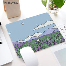 Load image into Gallery viewer, Kawaii Anime Small Mouse Pad Waterproof Desktop Cute Green Plant Mousepad Non-slip Desk Mat Gaming Accessories Cartoon Rug Gifts
