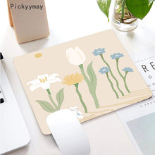 Load image into Gallery viewer, Kawaii Anime Small Mouse Pad Waterproof Desktop Cute Green Plant Mousepad Non-slip Desk Mat Gaming Accessories Cartoon Rug Gifts
