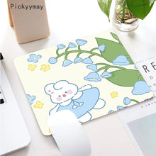 Load image into Gallery viewer, Kawaii Anime Small Mouse Pad Waterproof Desktop Cute Green Plant Mousepad Non-slip Desk Mat Gaming Accessories Cartoon Rug Gifts
