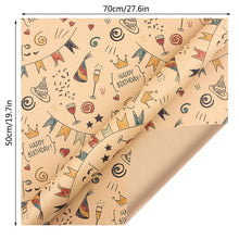Load image into Gallery viewer, Christmas Art Craft Paper Snowflake Print Wrapping Paper New Year Xmas Party Wedding Flowers Packaging Supplies Diy Craft Paper
