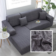 Load image into Gallery viewer, Plain Corner Sofa Covers for Living Room Elastic Spandex Couch Cover Stretch Slipcovers L Shape Sofa Need Buy 2pcs Sofa Cover
