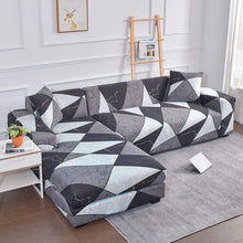 Load image into Gallery viewer, Plain Corner Sofa Covers for Living Room Elastic Spandex Couch Cover Stretch Slipcovers L Shape Sofa Need Buy 2pcs Sofa Cover
