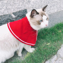 Load image into Gallery viewer, Christmas Pet Cloak Dog Hat Scarf Cat Christmas Cloak Puppy Bib Holiday Clothing Pet Supplies Pet Accessories Dogs
