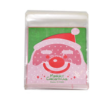 Load image into Gallery viewer, Christmas Candy Cookie Gift Bags 10cm Plastic Self-adhesive Biscuits Snack Packaging Bag Cartoon Wedding Party Decoration Favors
