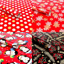 Load image into Gallery viewer, 3pcs Christmas Gift Decoration Paper Birthday Gift Wrapping Paper Peace and Love Snowflake Animated Minimalist Style 50*70cm
