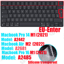Load image into Gallery viewer, Keyboard Protectors For Apple Macbook pro13/11Air 13/15 Retina12 inch silicone Keyboard cover

