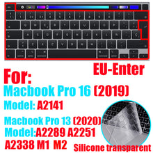 Load image into Gallery viewer, Keyboard Protectors For Apple Macbook pro13/11Air 13/15 Retina12 inch silicone Keyboard cover
