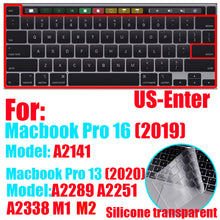 Load image into Gallery viewer, Keyboard Protectors For Apple Macbook pro13/11Air 13/15 Retina12 inch silicone Keyboard cover
