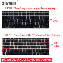 Load image into Gallery viewer, Keyboard Protectors For Apple Macbook pro13/11Air 13/15 Retina12 inch silicone Keyboard cover
