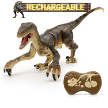 Load image into Gallery viewer, Kid RC Dinosaur Toys For Boys Intelligent Raptor Remote Control Jurassic Dinosaur Electric Walking Animals Toys Children Gift
