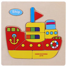Load image into Gallery viewer, Kids 3D Puzzles Jigsaw Wooden Toys For Children Cartoon Animal Traffic Puzzles Intelligence Children Early Educational Toys
