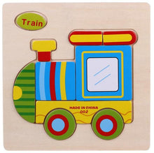 Load image into Gallery viewer, Kids 3D Puzzles Jigsaw Wooden Toys For Children Cartoon Animal Traffic Puzzles Intelligence Children Early Educational Toys
