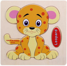 Load image into Gallery viewer, Kids 3D Puzzles Jigsaw Wooden Toys For Children Cartoon Animal Traffic Puzzles Intelligence Children Early Educational Toys
