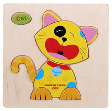 Load image into Gallery viewer, Kids 3D Puzzles Jigsaw Wooden Toys For Children Cartoon Animal Traffic Puzzles Intelligence Children Early Educational Toys
