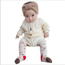 Load image into Gallery viewer, Kids Baby Clothing Suit Boys Girls Knit Set Sweater Cardigan + Shorts Suits Autumn Winter  Children Toddler Infant Clothes

