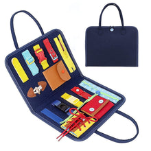 Load image into Gallery viewer, Kids Busy Board Buckle 1-5 Years Old Zip Button Lace Up Tool Toy Early Education Dress Aids Preschool Toys For Kids
