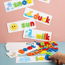 Load image into Gallery viewer, Kids  Spell Word Game Wooden Toy Early Learning Jigsaw Letter Alphabet 3D Puzzle Baby Educational Toys for Children
