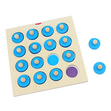 Load image into Gallery viewer, Kids Wooden Puzzle Toy Memory Match Chess Game Blue Memory Chess Children Early Educational Family Party Table Game for Children
