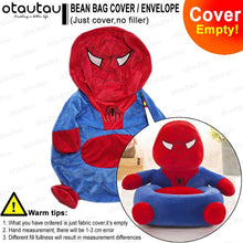 Load image into Gallery viewer, Children Cartoon Sofa Cover Boy Prince Soft Velvet Beanbag Chair Pouf Ottoman Armchair Cute Couch Seat Puff Futon Kids Furniture
