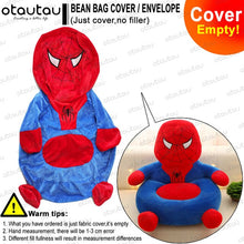 Load image into Gallery viewer, Children Cartoon Sofa Cover Beanbag Chair Cute Pouf Ottoman Armchair Couch Soft Velvet Floor Seat Puff Futon Kids Furniture Gift
