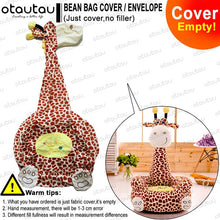 Load image into Gallery viewer, Children Cartoon Sofa Cover Beanbag Chair Cute Pouf Ottoman Armchair Couch Soft Velvet Floor Seat Puff Futon Kids Furniture Gift
