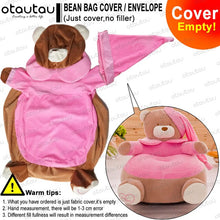 Load image into Gallery viewer, Children Cartoon Sofa Cover Beanbag Chair Cute Pouf Ottoman Armchair Couch Soft Velvet Floor Seat Puff Futon Kids Furniture Gift

