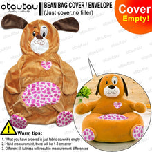 Load image into Gallery viewer, Children Cartoon Sofa Cover Beanbag Chair Cute Pouf Ottoman Armchair Couch Soft Velvet Floor Seat Puff Futon Kids Furniture Gift
