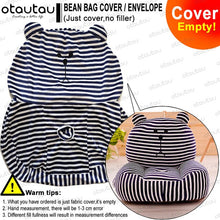 Load image into Gallery viewer, Children Cartoon Sofa Cover Beanbag Chair Cute Pouf Ottoman Armchair Couch Soft Velvet Floor Seat Puff Futon Kids Furniture Gift

