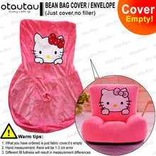 Load image into Gallery viewer, Children Cartoon Sofa Cover Beanbag Chair Cute Pouf Ottoman Armchair Couch Soft Velvet Floor Seat Puff Futon Kids Furniture Gift

