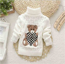 Load image into Gallery viewer, Children Clothes High Quality Baby Girls Boys Pullovers Turtleneck Sweaters Autumn Winter Warm Cartoon clothes wear Kids Sweater
