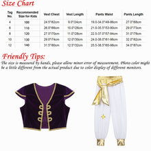 Load image into Gallery viewer, King Prince Costumes For Boys Kids Halloween  Cosplay Dress Up Cloak Crown Scepter Set Carnival Roleplay Party Outfit
