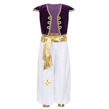 Load image into Gallery viewer, King Prince Costumes For Boys Kids Halloween  Cosplay Dress Up Cloak Crown Scepter Set Carnival Roleplay Party Outfit
