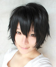 Load image into Gallery viewer, Kirigaya Kazuto Cosplay Wig Short Black Costume Sword Art Online Kirito Synthetic Hair Cos Wigs Peruca Pelucas
