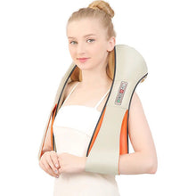 Load image into Gallery viewer, Kneading Massage Shawl hiatsu Back Neck Shoulder Body Massager Infrared Heated Car Home Massager
