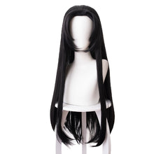 Load image into Gallery viewer, Kochou Kanae Wig Anime Demon Slayer Kimetsu no Yaiba Cosplay Synthetic Black Long Hair Butterfly Headwear Halloween Cos Props
