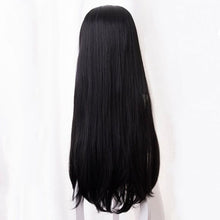 Load image into Gallery viewer, Kochou Kanae Wig Anime Demon Slayer Kimetsu no Yaiba Cosplay Synthetic Black Long Hair Butterfly Headwear Halloween Cos Props
