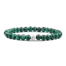 Load image into Gallery viewer, Couples Distance Beads Bracelet Classic Black Matte Green Malachite Bracelets Suitable Women Men Yoga Elastic Strand Jewelry
