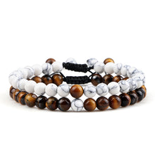 Load image into Gallery viewer, Couples Distance Beads Bracelet Classic Black Matte Green Malachite Bracelets Suitable Women Men Yoga Elastic Strand Jewelry
