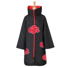 Load image into Gallery viewer, Halloween costume with Headband Necklace Face mask Gloves and Ring Itachi Cosplay cloak Long Robe halloween costumes
